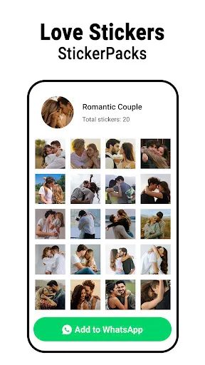 Скриншот 4 — Любовные стикеры - WASticker