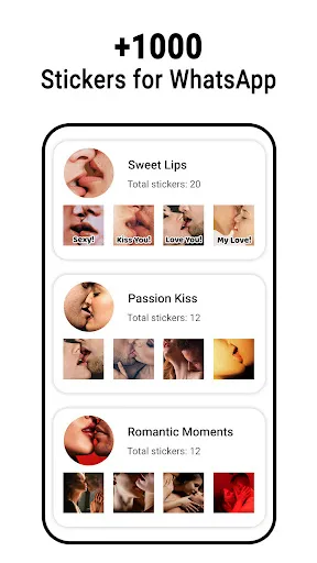 Скриншот 7 — Любовные стикеры - WASticker