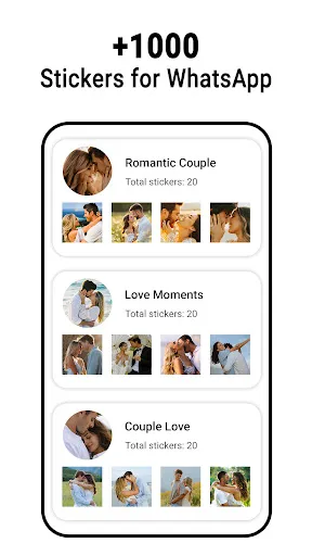 Скриншот 8 — Любовные стикеры - WASticker