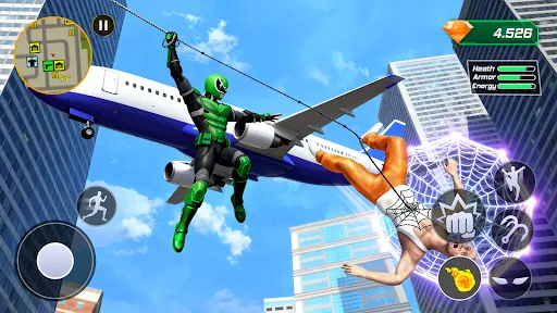 Скриншот 4 — Super Rope: Hero Flying