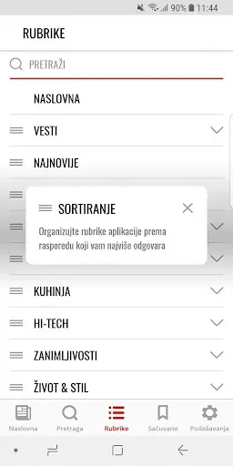 Скриншот 4 — Telegraf Najnovije Vesti
