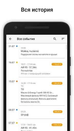 Скриншот 3 — Моя машина - Авто расходы