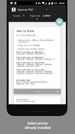 Скриншот 5 — SHARE to PRINT.Intent