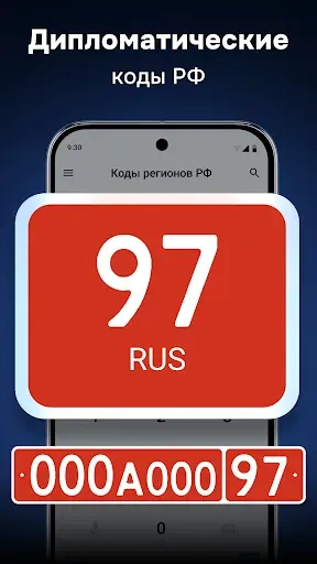 Скриншот 5 — Коды регионов России