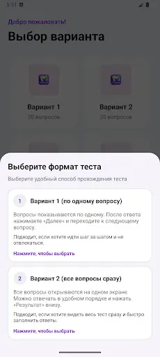 Скриншот 4 — Тесты на экзамен патент 2026