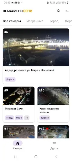 Скриншот 1 — SochiCamera Бизнес-Связь