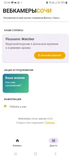 Скриншот 4 — SochiCamera Бизнес-Связь