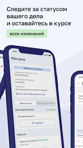 Скриншот 2 — Личный кабинет "Бизнес-Юрист"