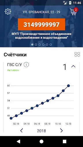 Скриншот 4 — Личный кабинет МУП ПОВВ