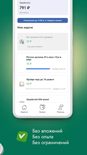 Скриншот 2 — Задания за деньги