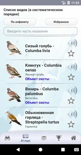 Скриншот 3 — ЭкоГид: Птицы средней полосы