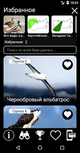 Скриншот 2 — Голоса птиц России PRO