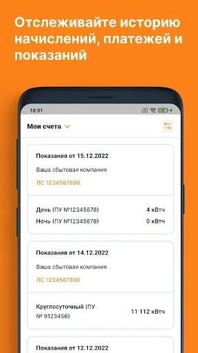 Скриншот 3 — Мой Энергосбыт Волга