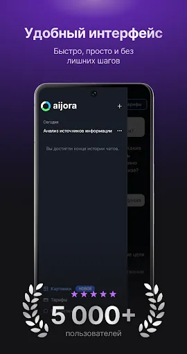 Скриншот 3 — Чатбот ИИ на русском | Aijora