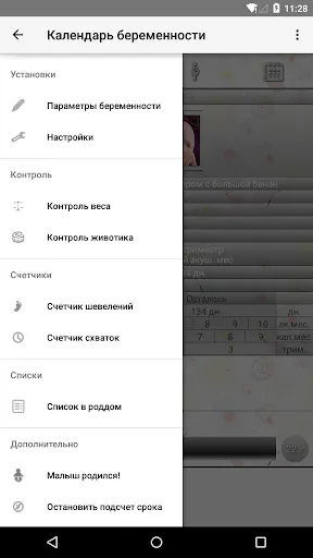 Скриншот 4 — Календарь беременности