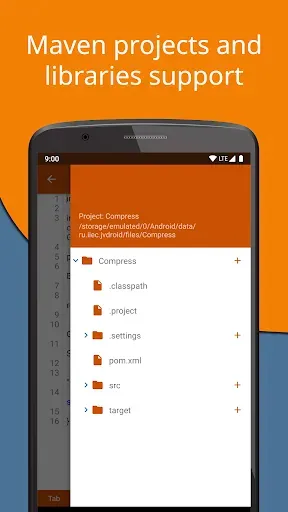 Скриншот 3 — Jvdroid Pro - IDE for Java