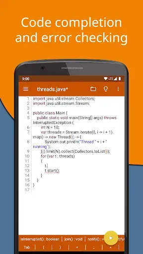 Скриншот 4 — Jvdroid Pro - IDE for Java