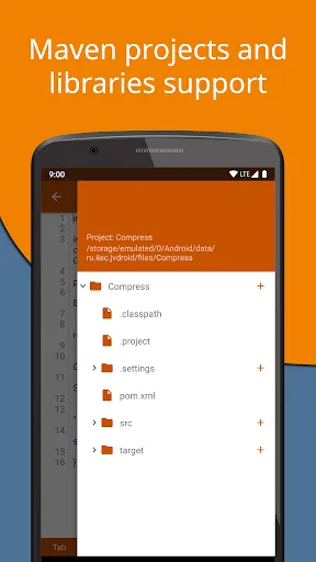 Скриншот 3 — Jvdroid - IDE for Java