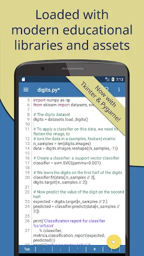 Скриншот 1 — Pydroid 3 - IDE for Python 3