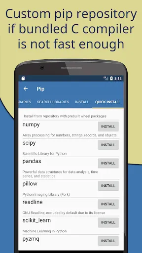 Скриншот 4 — Pydroid 3 - IDE for Python 3