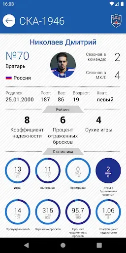 Скриншот 4 — МХЛ Молодежная хоккейная лига