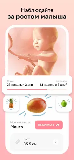 Скриншот 2 — maam отслеживайте беременность