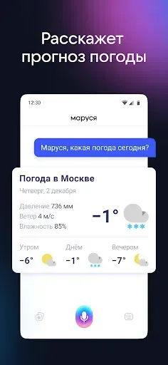 Скриншот 6 — Маруся — голосовой помощник