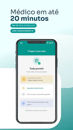 Скриншот 1 — Plantão 24h - Telemedicina