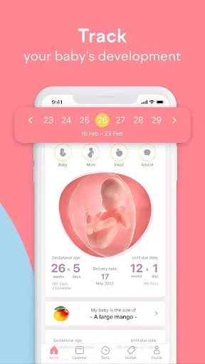 Скриншот 2 — Pregnancy Tracker: amma