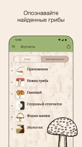 Скриншот 1 — Гриб ID