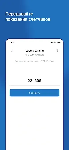 Скриншот 3 — Оплата за газ