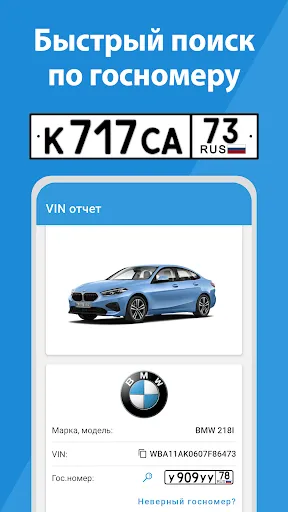 Скриншот 2 — База РФ — проверка авто по VIN