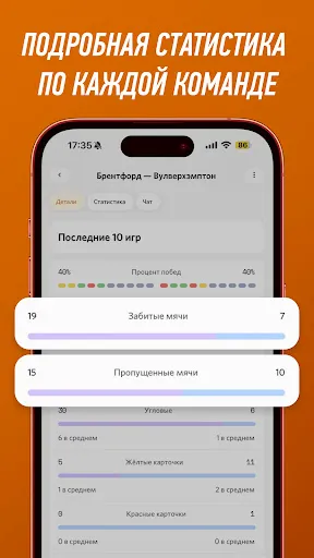 Скриншот 4 — WinScore.ru: Результаты матчей