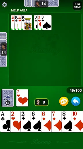 Скриншот 1 — Rummy: Classic Card Game