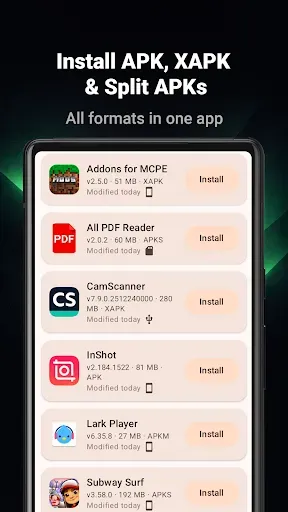 Скриншот 1 — SAI+: XAPK & APK Installer