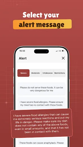 Скриншот 5 — Food Allergy Card