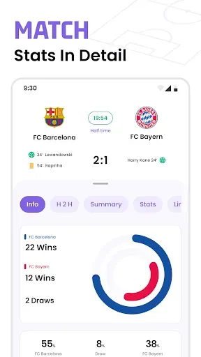 Скриншот 3 — Football Live Scores: SnapGoal