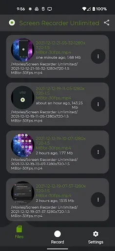 Скриншот 1 — Screen Recorder Unlimited
