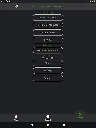 Скриншот 8 — Screen Recorder Unlimited