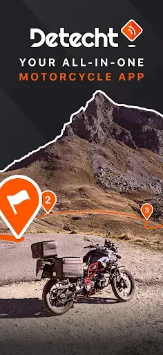 Скриншот 1 — Detecht - Motorcycle App & GPS