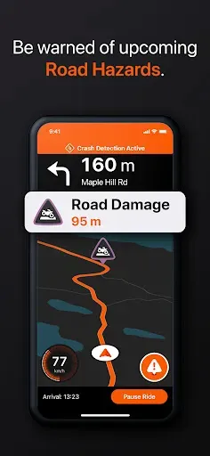 Скриншот 4 — Detecht - Motorcycle App & GPS