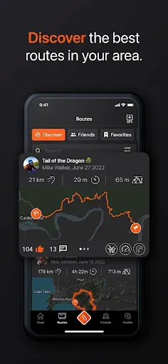 Скриншот 5 — Detecht - Motorcycle App & GPS