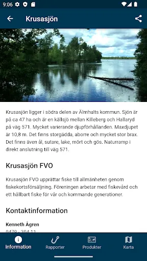 Скриншот 1 — iFiske - Enklare Fiskekort