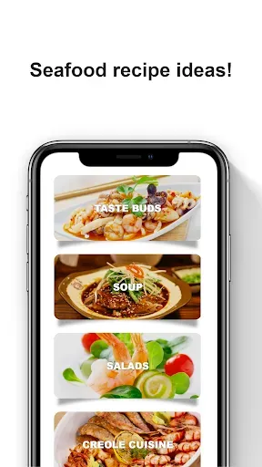 Скриншот 1 — Рецепты морепродуктов
