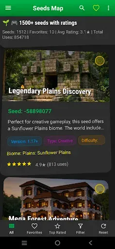 Скриншот 2 — Seed for Minecraft Map