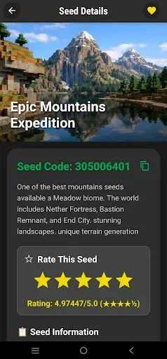 Скриншот 5 — Seed for Minecraft Map