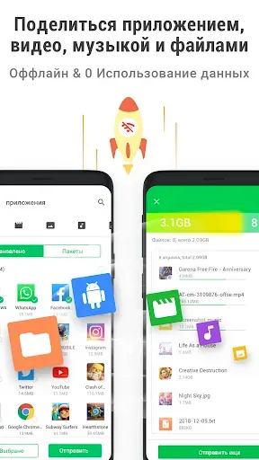 Скриншот 1 — InShare - перенос данных