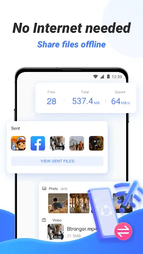 Скриншот 3 — SHAREit Lite - Обмен файлами