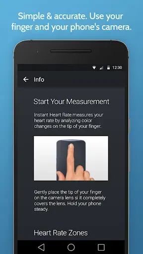 Скриншот 2 — Instant Heart Rate: HR Monitor