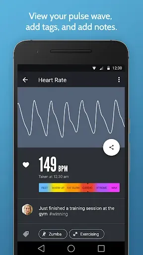 Скриншот 3 — Instant Heart Rate: HR Monitor